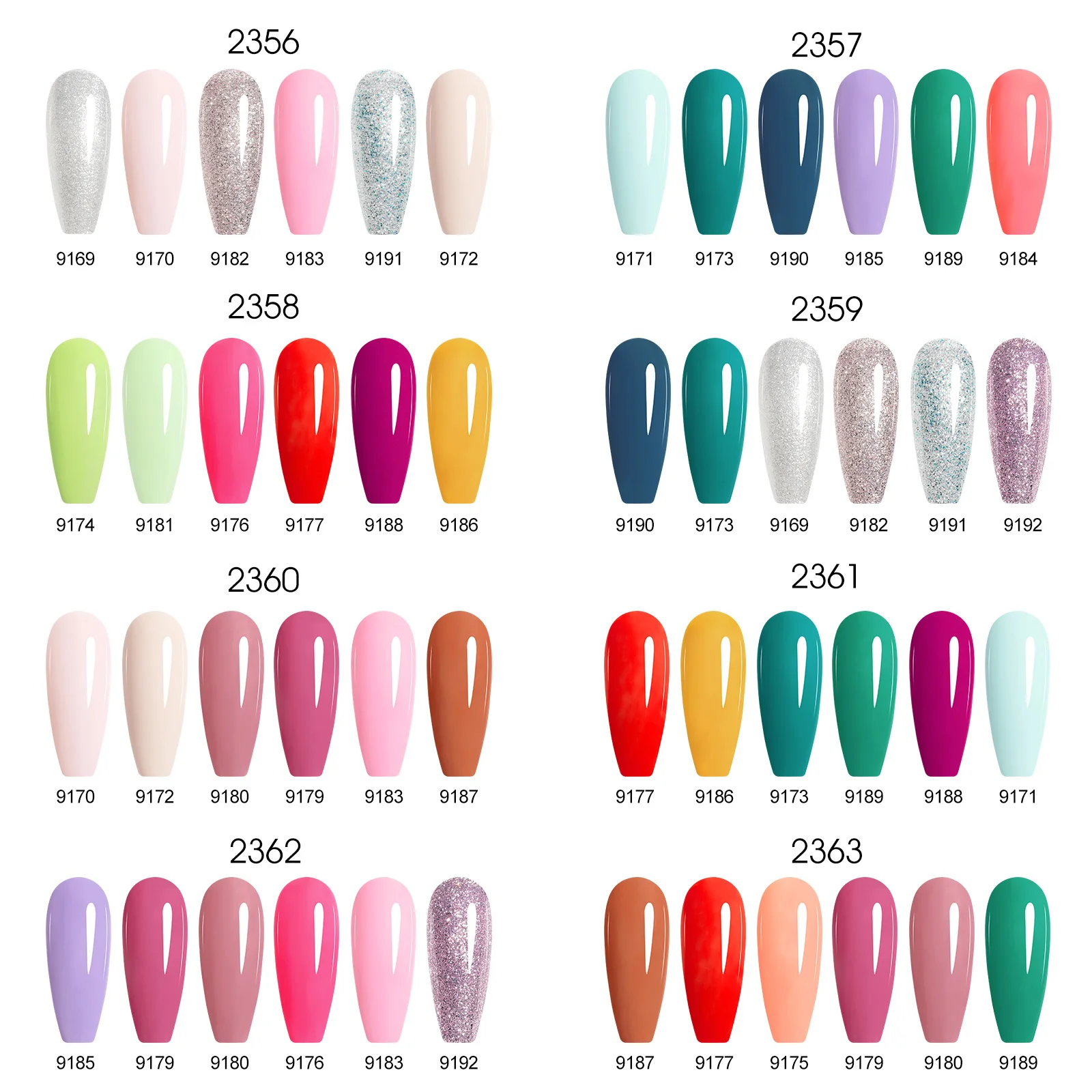 9ml CANNI TPO-FREI HEMA-FREI Sommer-Nagellack-Set 6 Stück Langanhaltender Hochpigmentierter Gel-Lack Abziehbarer UV-LED Multi-Farben-Set – Detail 17