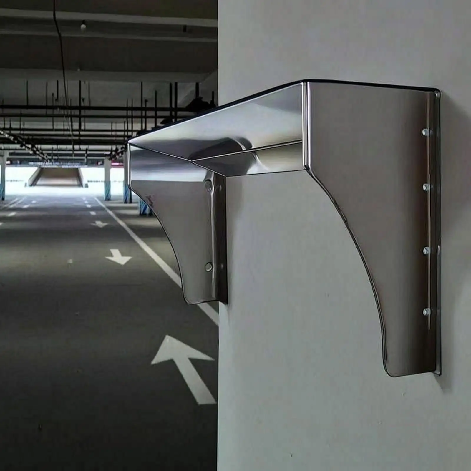 屋外壁掛け式ev充電器用、防錆加工を施したスチール製充電ステーションカバー。あらかじめ穴が開けられています。