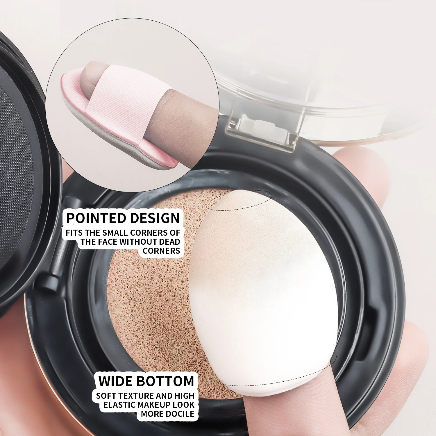 Maquillage oeuf poudre bouffée ensemble de 12 gouttelettes d'eau ne pas manger poudre maquillage oeuf maquillage éponge oeuf Air coussin poudre bouffée maquillage aussi