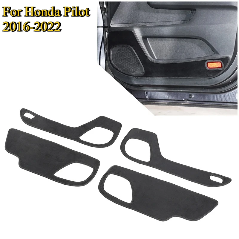 

Velvet Black For Honda Pilot 2016-2022 Car Door Anti-Dirt Mat Anti-Slip Mat Decorative Sticker Interior Car Protect Accessories