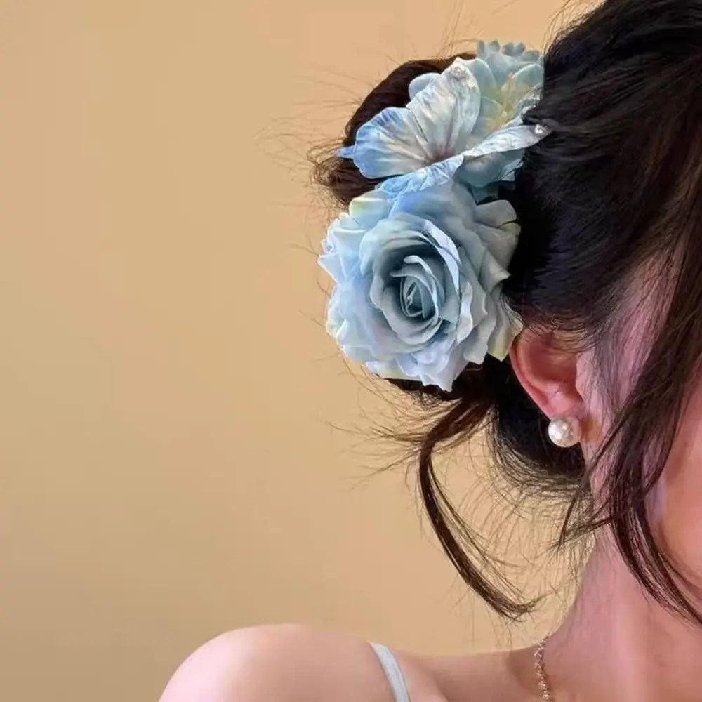 أنيقة البلاستيك زهرة الشعر كليب فراشة رومانسية الشعر مخلب الجانب الانفجارات كليب زهرة الجانب كليب الأطراف #2