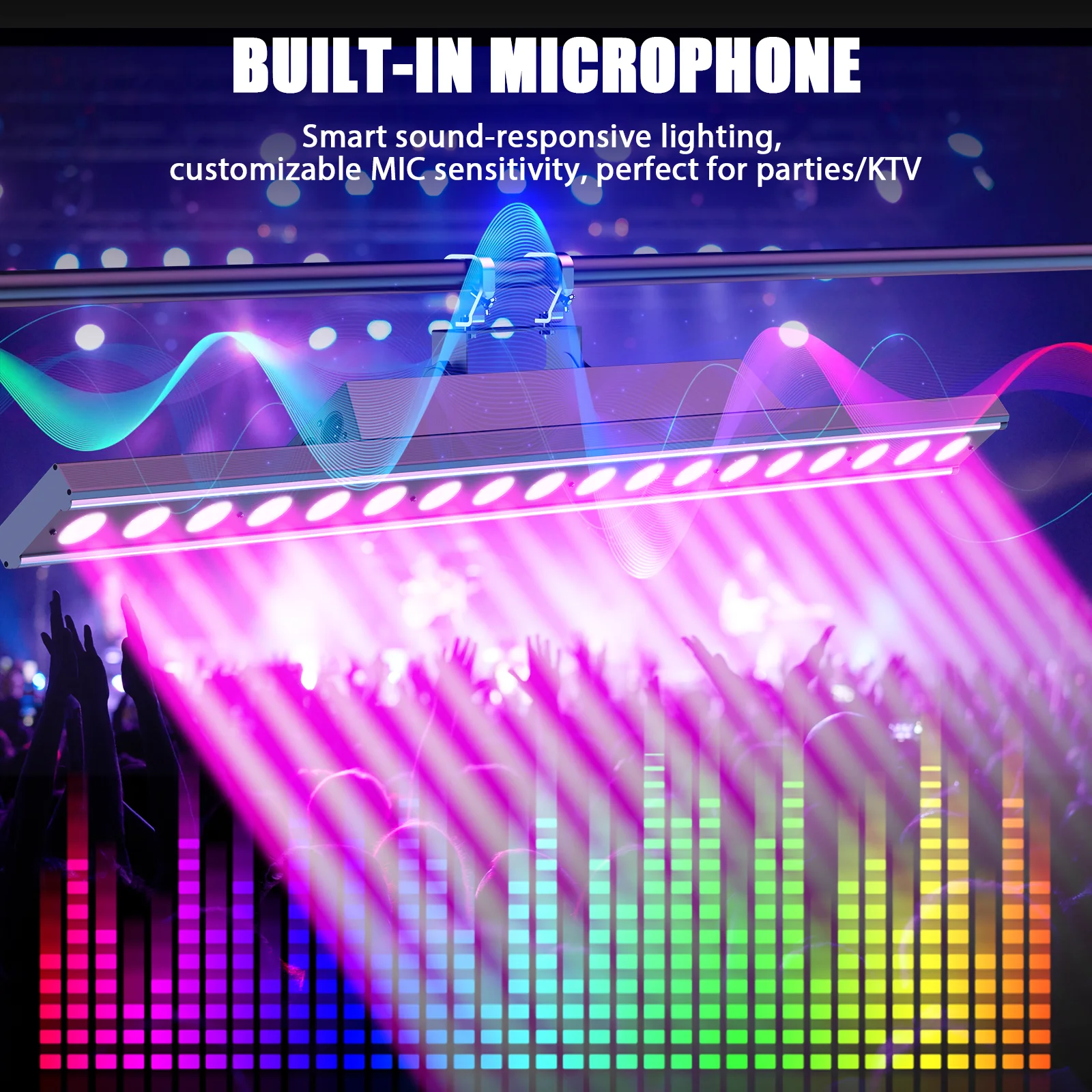 Somspot 1/2 قطعة الجدار غسالة ضوء 120 واط RGBW LED تأثير أضواء تشغيل أضواء للمرحلة حفلة موسيقية مسرح عرض حي بار نادي