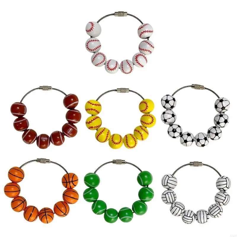 

652F Baseball Shaped Sports Pendant Accessory Attractive Baseball Bag Embellishment Elegant Bag Hanging Ornament for Parties