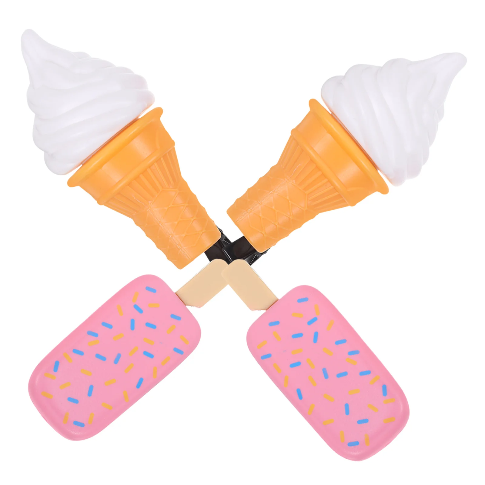 

4Pcs Ice Cream Hair Clips Cute Cartoon Barrettes Stylish Hair Accessories Party Performance Hairpins Summer Decoration