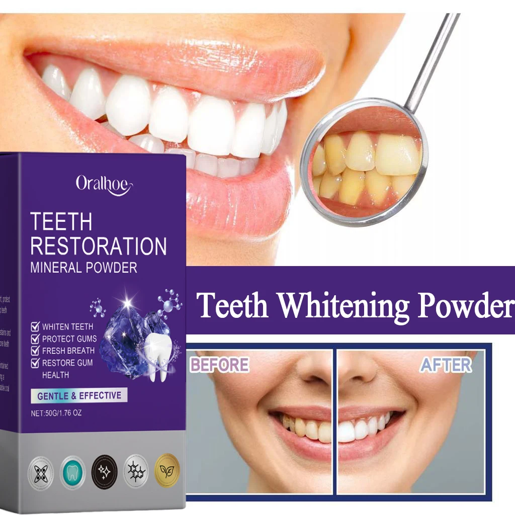 

Teeth Whitening Purple Powder Oral Clean Anti Tooth Decay Remove Bad Breath Strengthen Gums Refresh Dental Bleaching Toothpaste