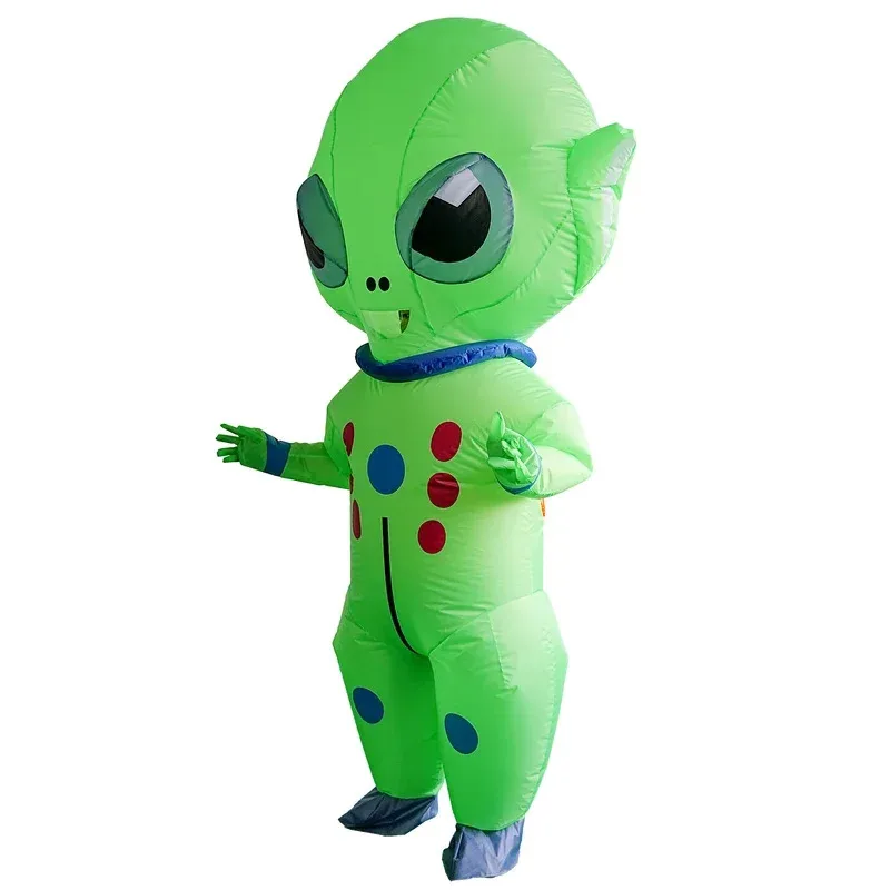 

♥ New 2025 Suit Monster Inflatable Scary Green Alien Cosplay Costume For Adult Party ★ Bear House