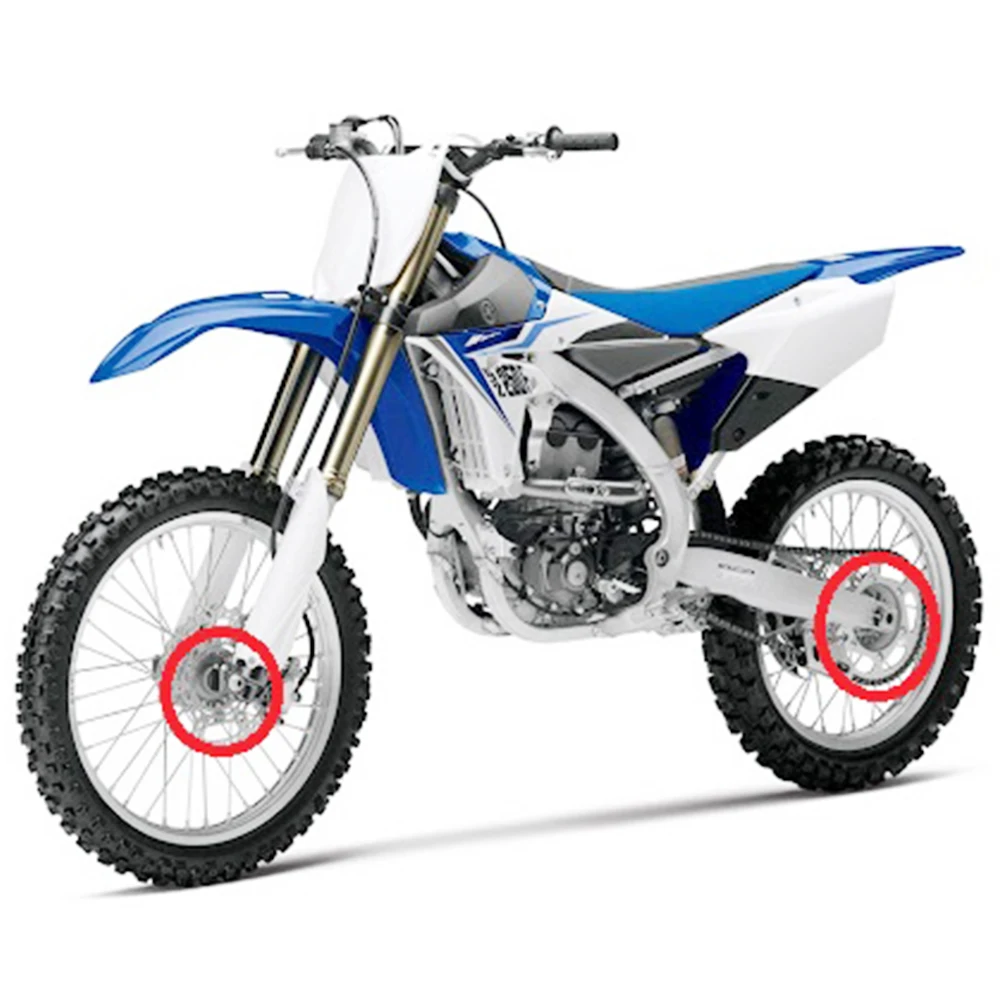 2022 motocicleta através do eixo hub liberação rápida adaptador conversor dianteiro roda traseira espaçador tubo rolamento para yamaha wrf yzf 250 450