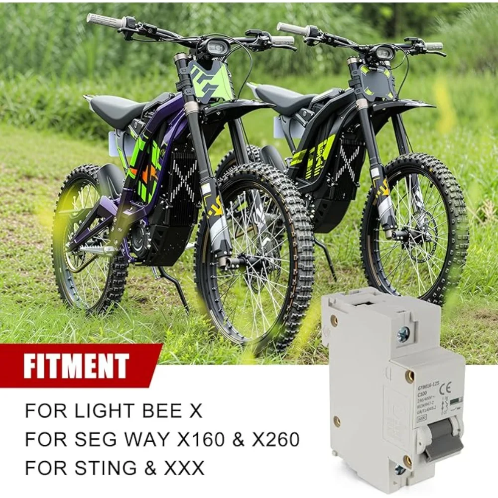 Motorcycle Gray Air Switch for Light Bee Air Switch Circuit Breaker Replacement Parts for Light Bee X Seg Way X260 X160