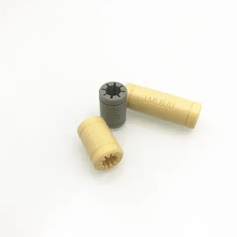 funssor 1pcs 8*15*45mm/8*15*25mm Solid Polymer LM8UU/LM8LUU Linear Bearings Bushing 8MM for  3D printer DIY CNC machine
