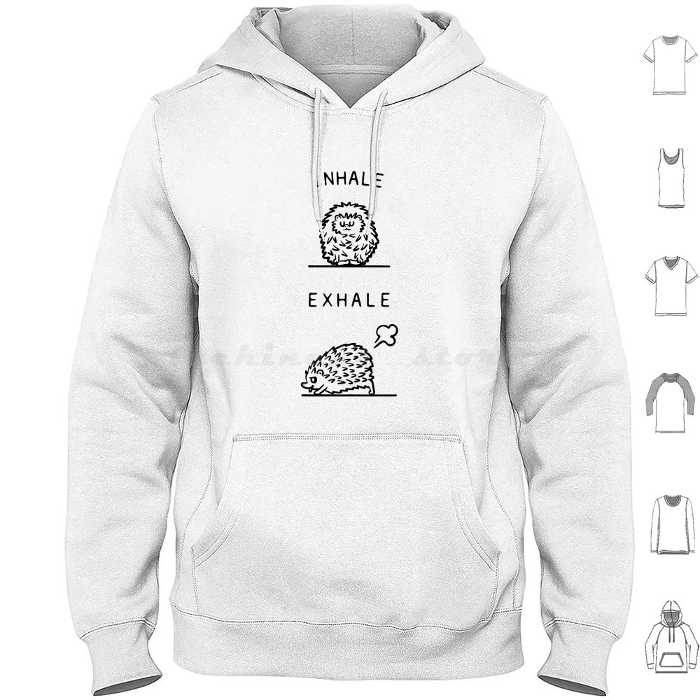 

Inhale Exhale Hedgehog Hoodie cotton Long Sleeve Inhale Exhale Hedgehog Yoga