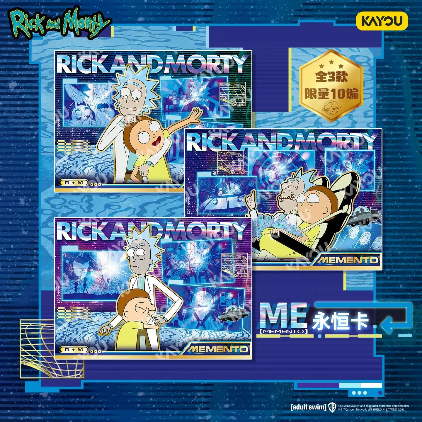 【KAYOU】 Rick and Morty Infinite Universe Starlight Trading Card Collection Limited Card Blind Box Toy Peripheral Gift