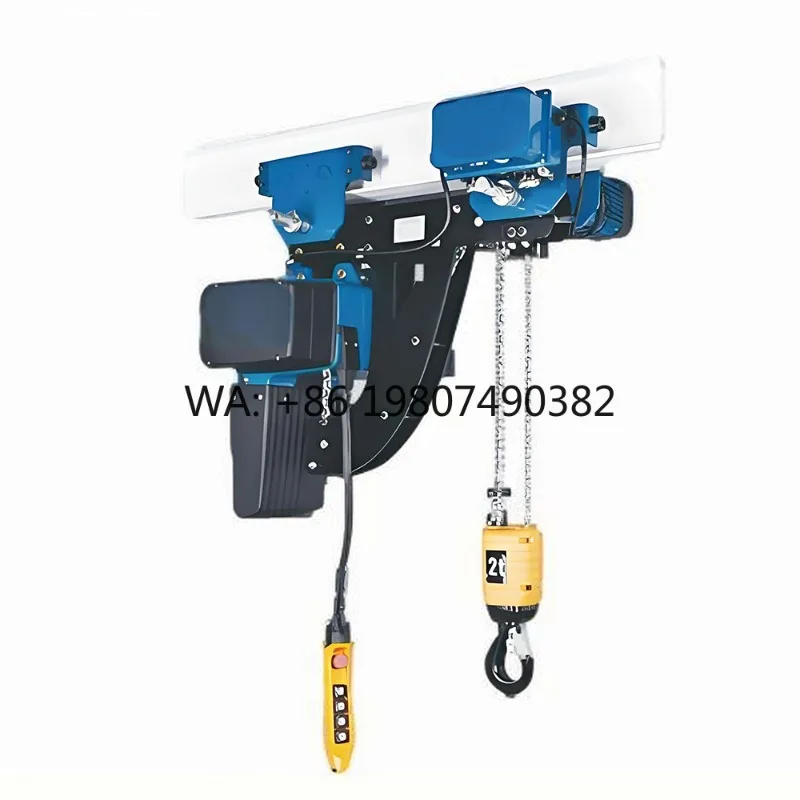Wireless Control Double Rail Electric Hoist High Performance Motor Heavy Duty Wire Rope Lifting Equipment For Industry