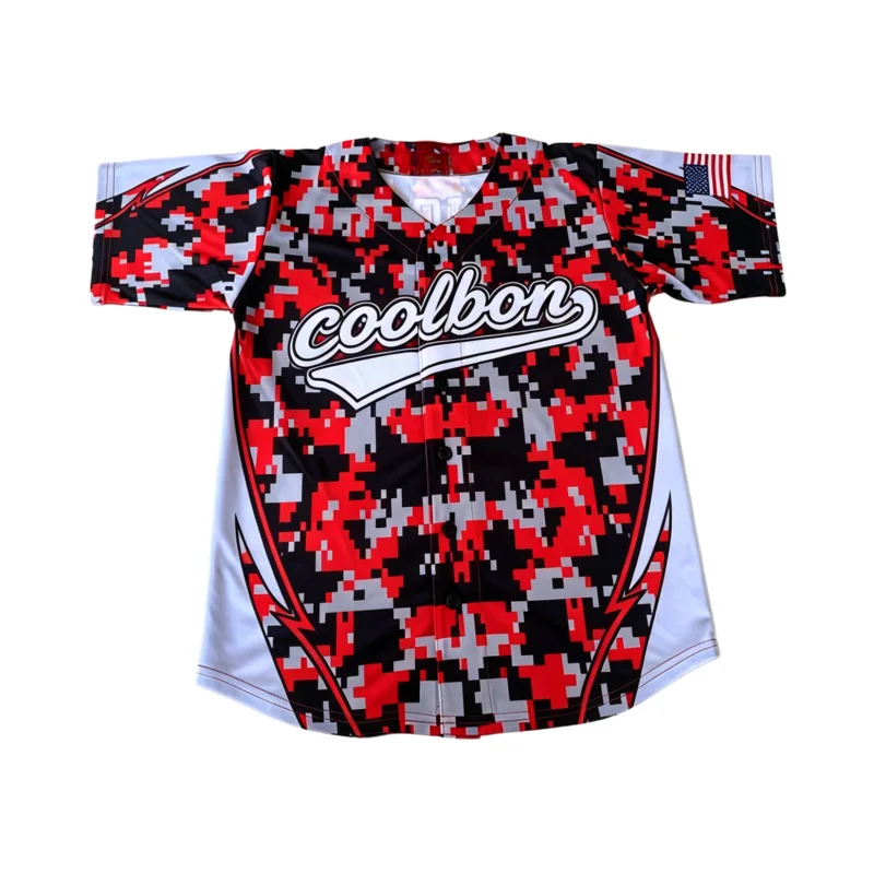 Adult Custom Sublimation Full Button Spirit Baseball Jersey with Stitched Name Polyester Softball Uniforms for Team Sports