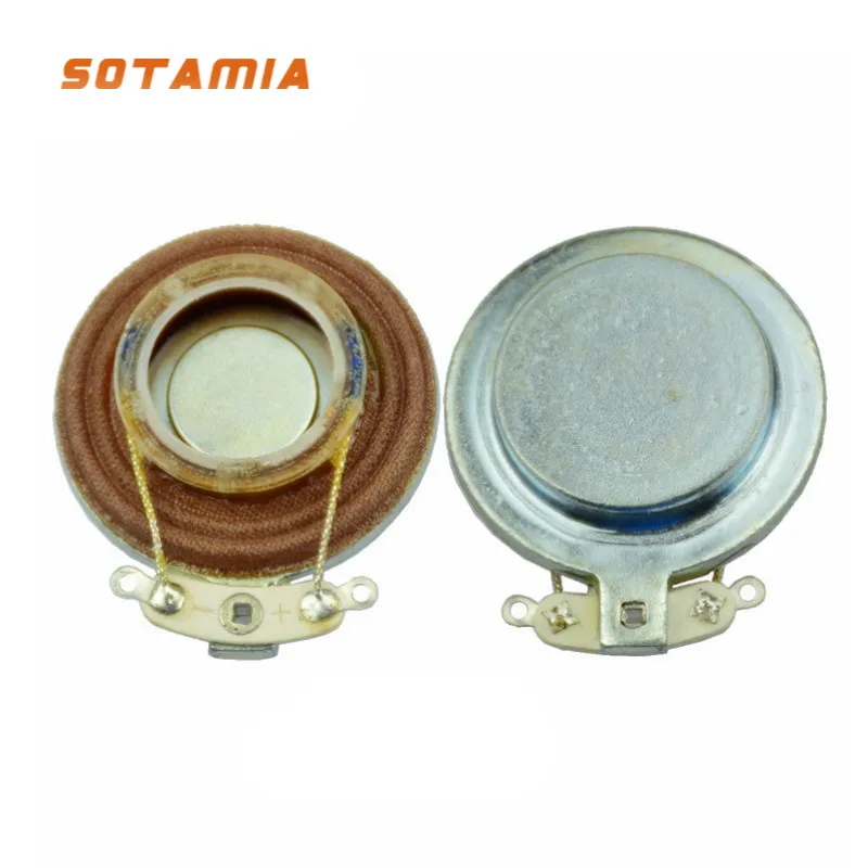 SOTAMIA 2Pcs 34mm Portable Vibration Speaker Driver 8 Ohm 8W Resonance Sound Full Range Mini Speaker Horn DIY Home Theater