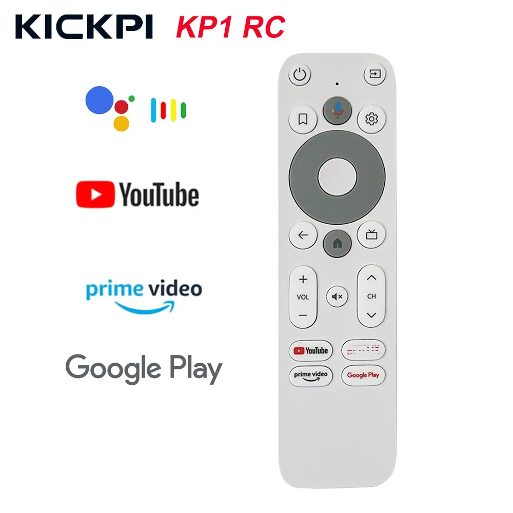 Original KICKPI TV Box BT Voice Remote Control Replacement for KP1 Google Certificate Androidtv Box