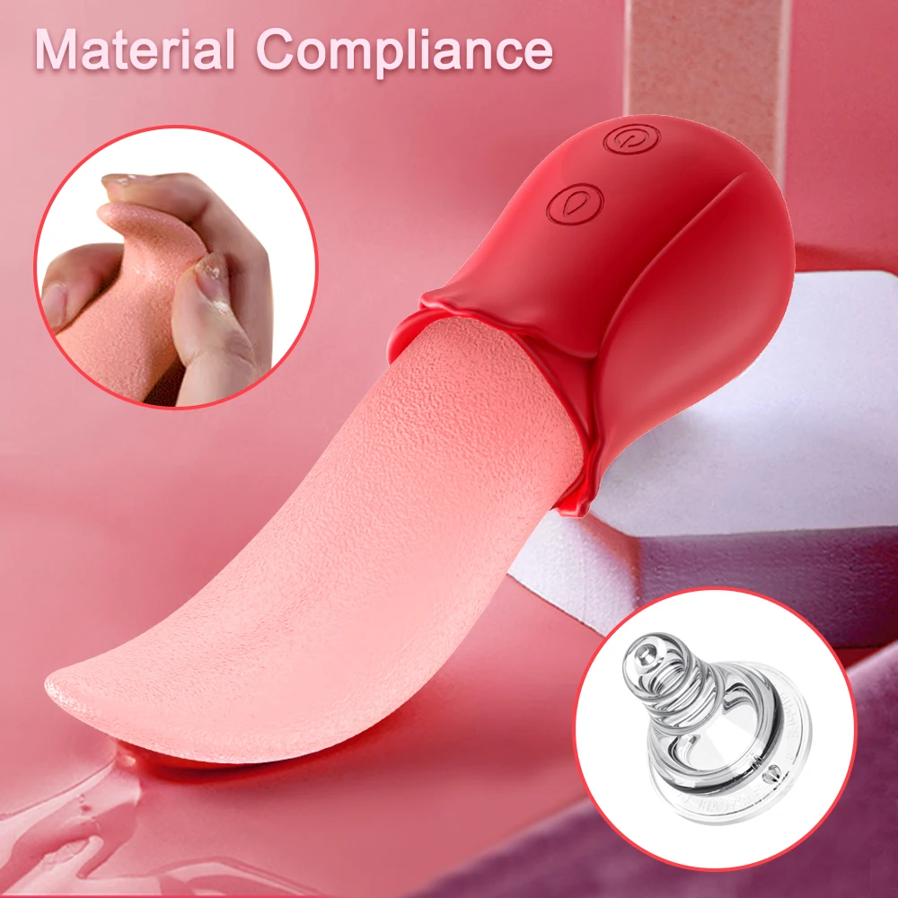Sex Toys Vibrator Tongue Licking Nipple Clitoris Stimulator Vibration Women Couple Sexy Adult Female Vibrator Toys image 3