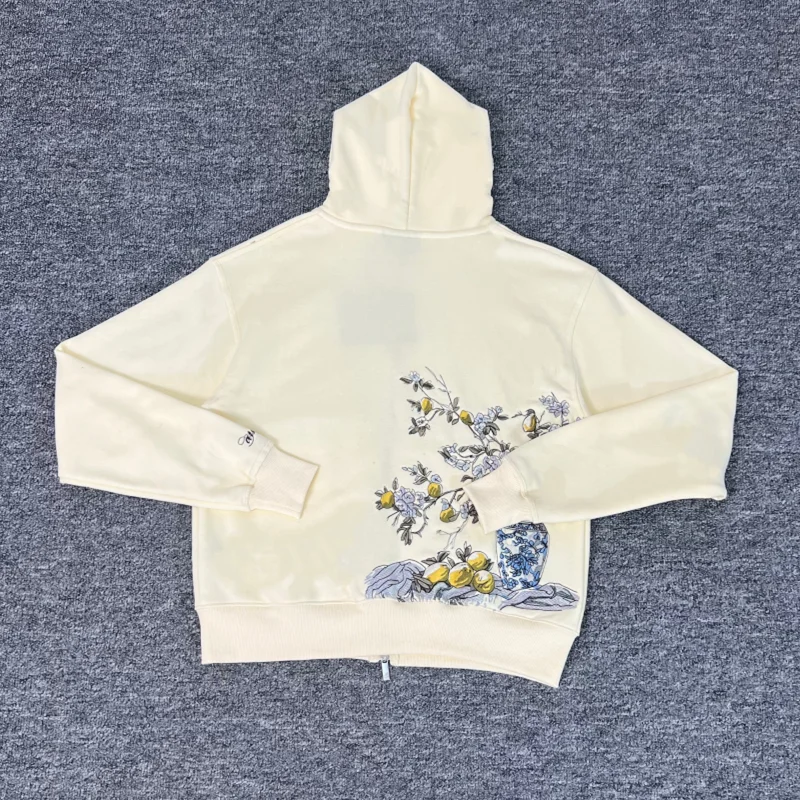 Derschutze Eden التطريز الصوف حديقة عدن زمم سترة البلوز الرجال النساء أفضل نوعية النسيج الثقيل هوديي #1