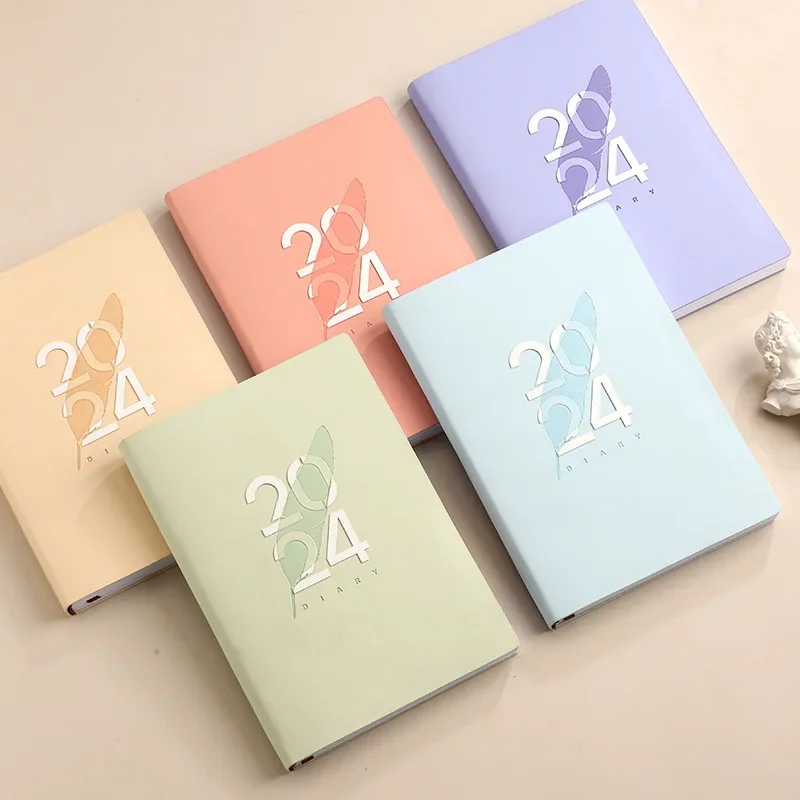 

Kawaii 2024 Notebook 365 Days Budget Planner Diary Journal Planner Notepad Agenda Organizer Spainish Efficiency Notepad Office