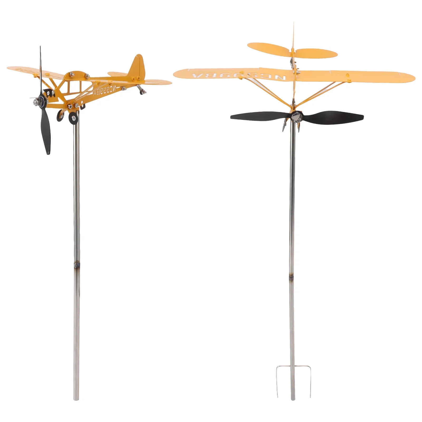 

Stainless Steel Piper J3 Cub Airplane Weathervane Airplane Weather Vane Outdoor Roof Wind Indicator Garden Decor Hamsa