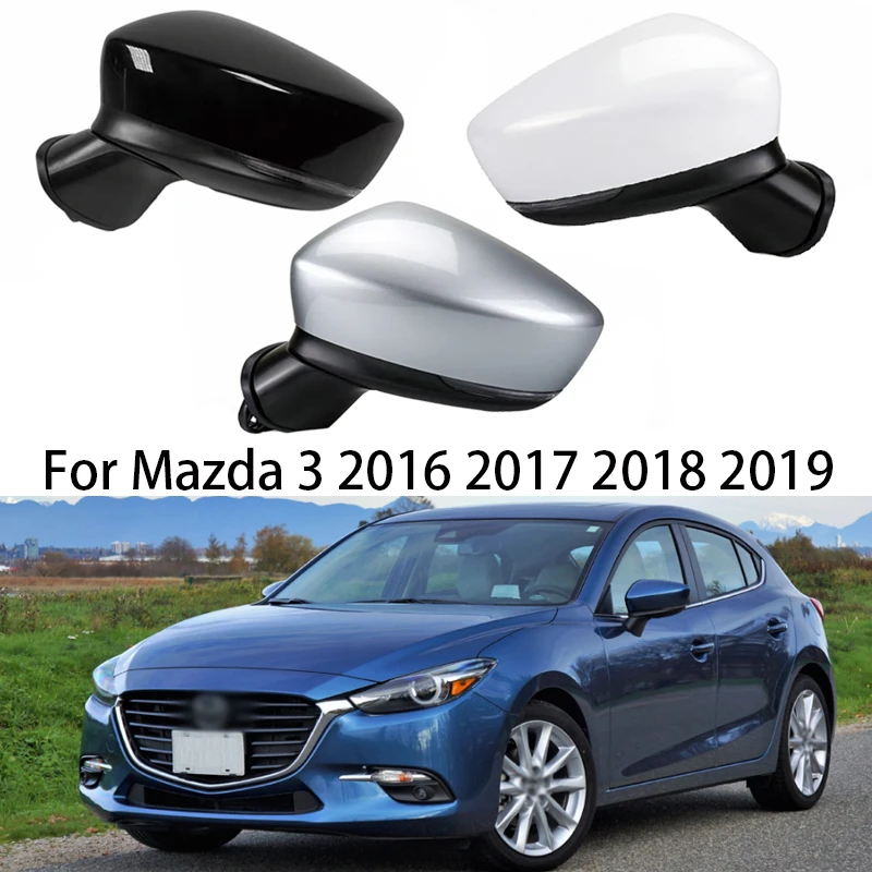 

Car Fold Mirror Assembly For Mazda 3 2016-2019 Auto With Heating Turn signal Electric Adjustment Mirror Assy Accessories