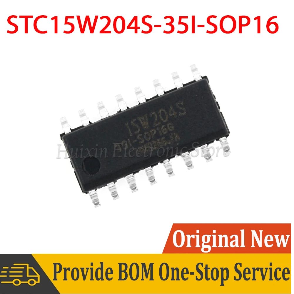 2-10pcs STC15W204S STC15W204S-35I STC 15W204S SOP16 STC15W204S-35I-SOP16 1T 8051 Microcontroller MCU IC Controller New Original