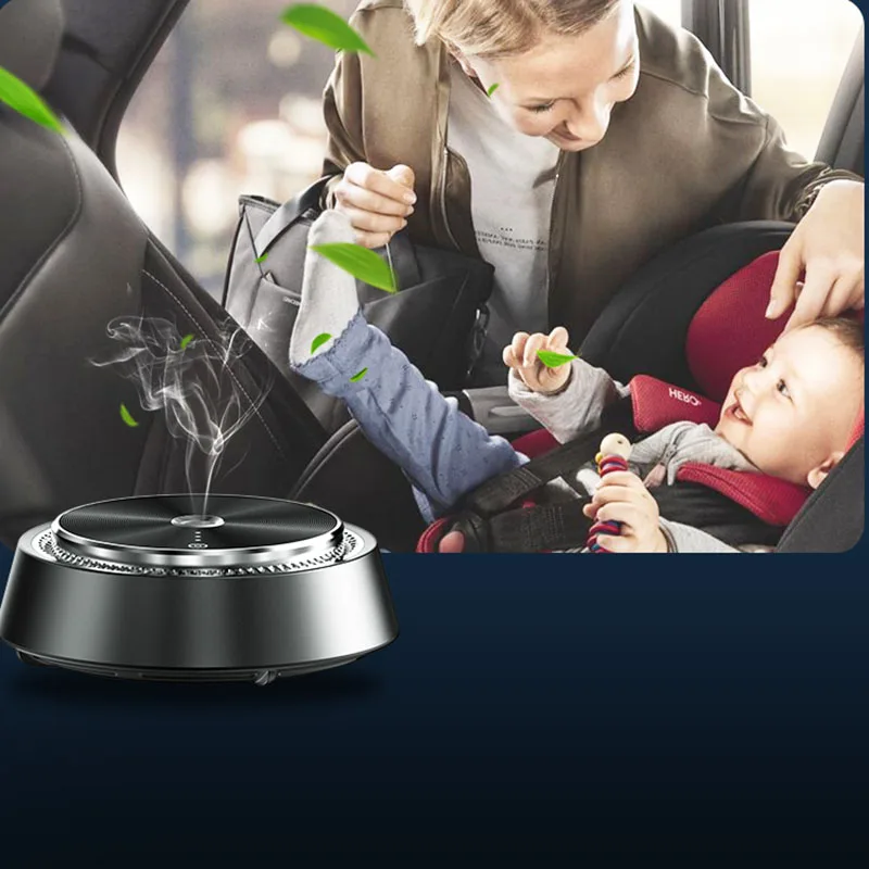 Auto Electric Aroma Diffuser Essential Oil Car Air Freshener Auto Perfume Aromatherapy Ions Formaldehyde Air Cleaner Flavoring