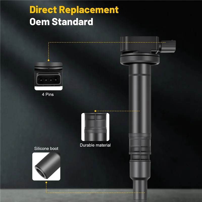 

4X Car Ignition Coil 90919-02237 9091902237 For Toyota Prado Tacoma Hiace Land Cruiser Auto Parts-A93R