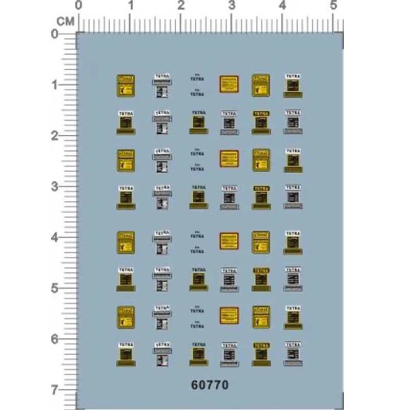 Detail Up 1/35 WWII German Fire extinguisher Warning Sign Model Kit Decal