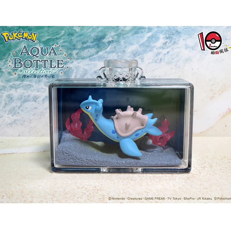 Nieuwe Re-Ment Pokemon AQUA FLES Collection2 Miniatuur Scène Prop Decoratie Piplup Primarina Lapras Model Speelgoed Verjaardagscadeautjes