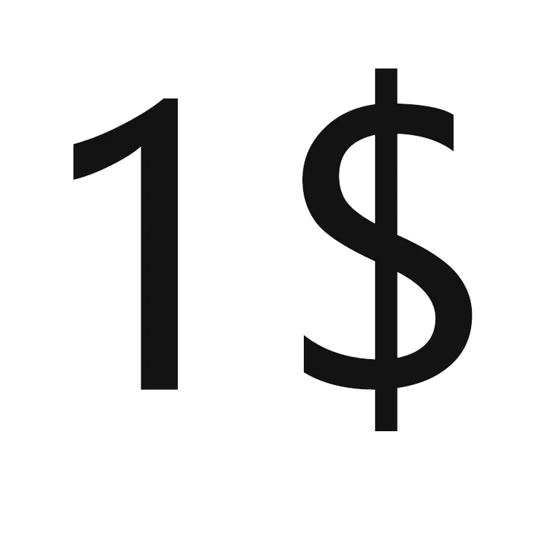 

1$ extra fee