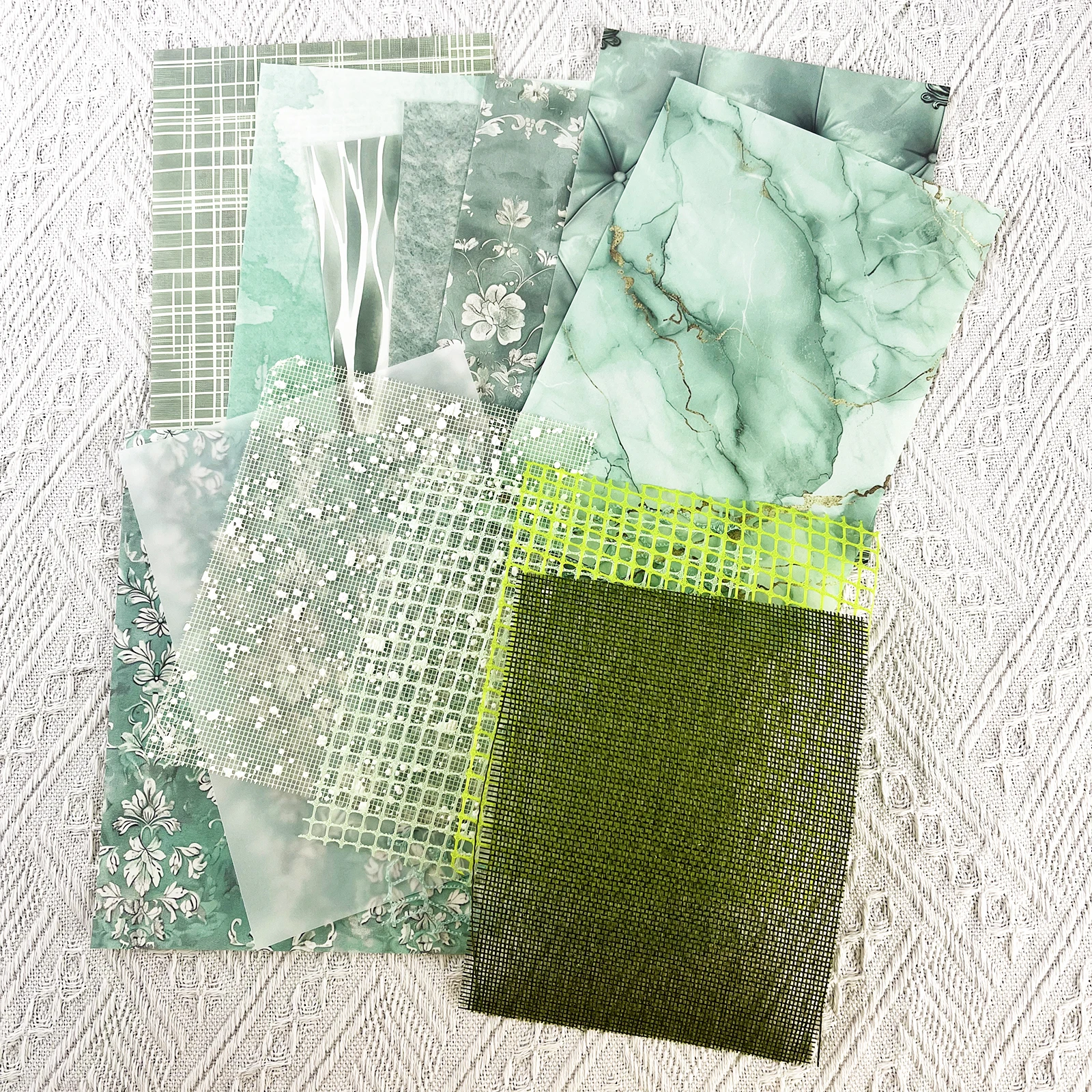 90PCS Vintage Mixed Special Paper Gauze Scrapbooking Paper Decor  Supplies DIY Junk Journal Planner Collage Background Paper