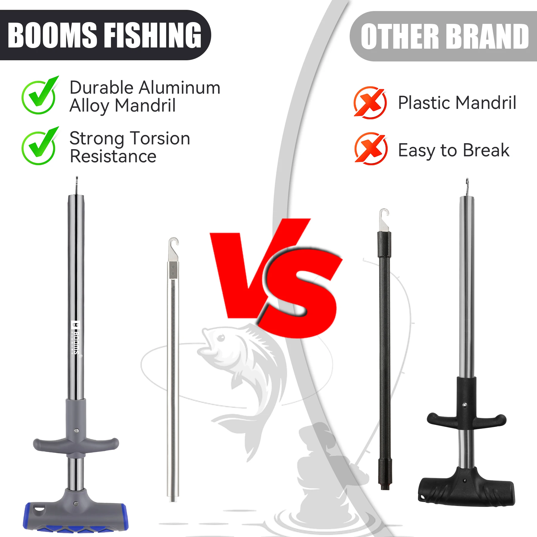 Booms Fishing Portable Aluminu - Fishing Equipment Tackle ulasan dan harga
