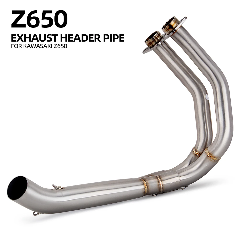 

For Kawasaki Z650 Z Ninja 650 Motorcycle Exhaust 51MM Interface Escape Racing Stainless Header Front Pipe Connect Muffler Modify