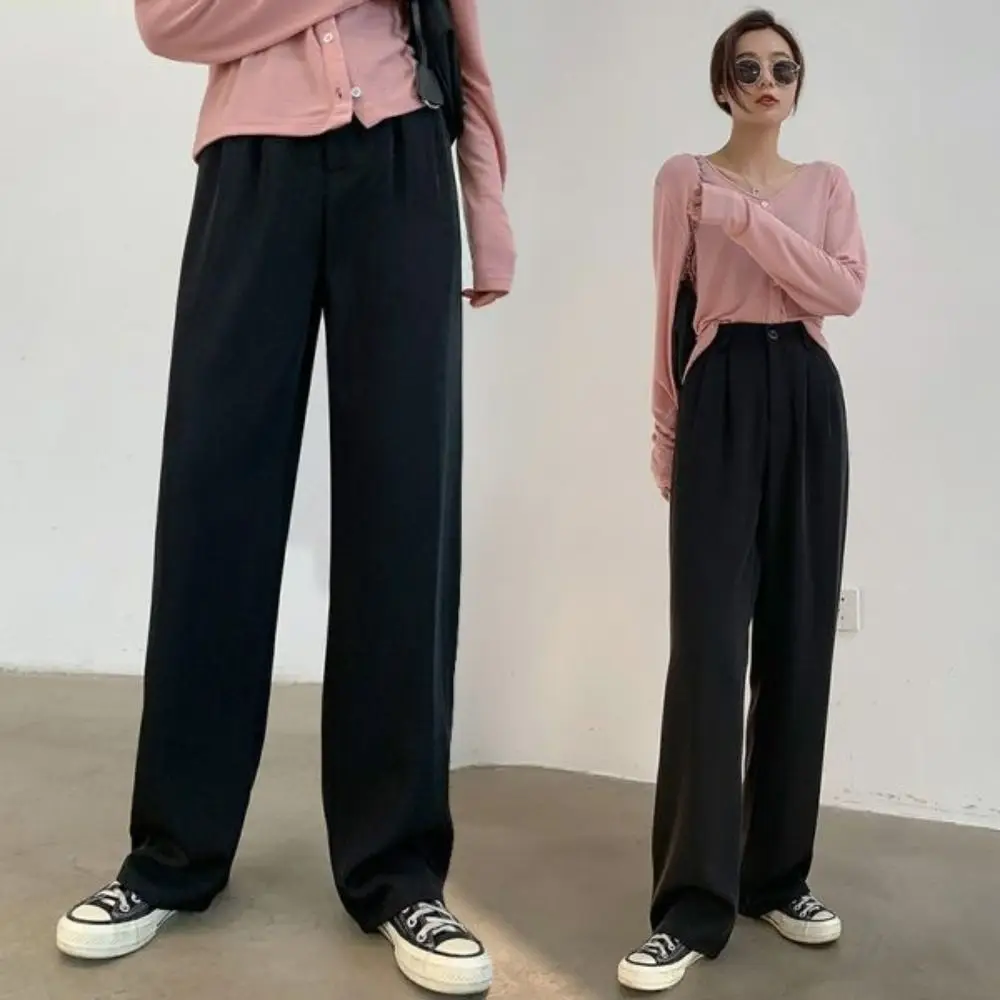 

Comfortable Loose Baggy Suit Pants Casual Office Wide Leg Pants Women Style Streetwear High Waist Pants Ladies