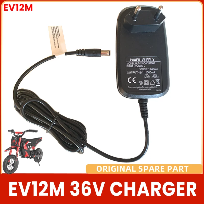 

EVERCORSS EV12M Charger Output 42V for EV12M Electric Kid Motorcycle