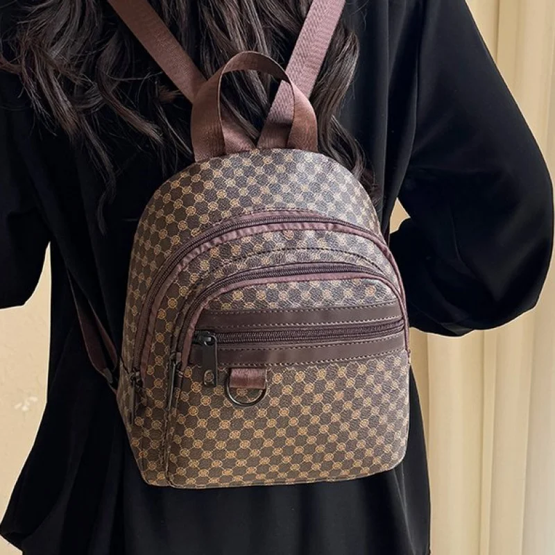 

PU Leather Backpack For Women Trend Fashion Teenager Girl's Backpack Multifunctional College Student Bagpack Travel Bag Women