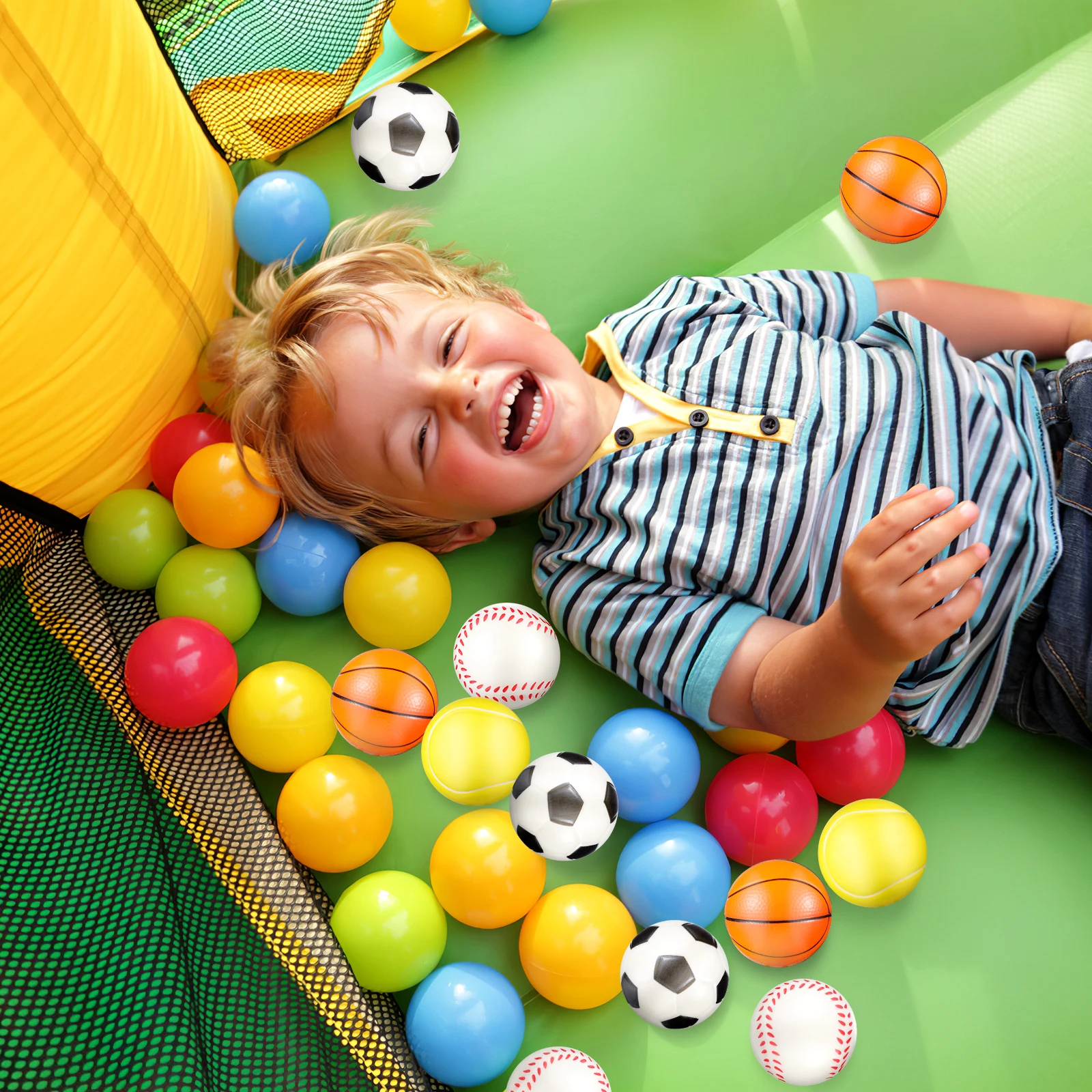 12 個 PU ボール ストレスボール 大人用 サッカーおもちゃ ソフト野球 リリーフ スポーツ S