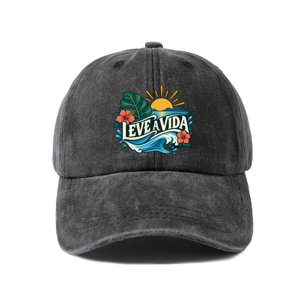 Levaria Sign Graphic Baseball Cap, Vintage Washed Adjustable Unisex Dad Hat, Outdoor Gift