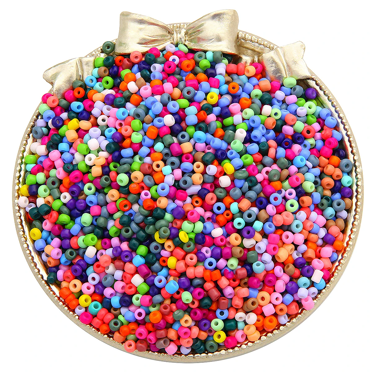 

2/3/4mm Uniform Color High-Quality Wear-Resistant Solid Glass Rice Beads for Handmade DIY Jewelry Bracelets, Necklaces