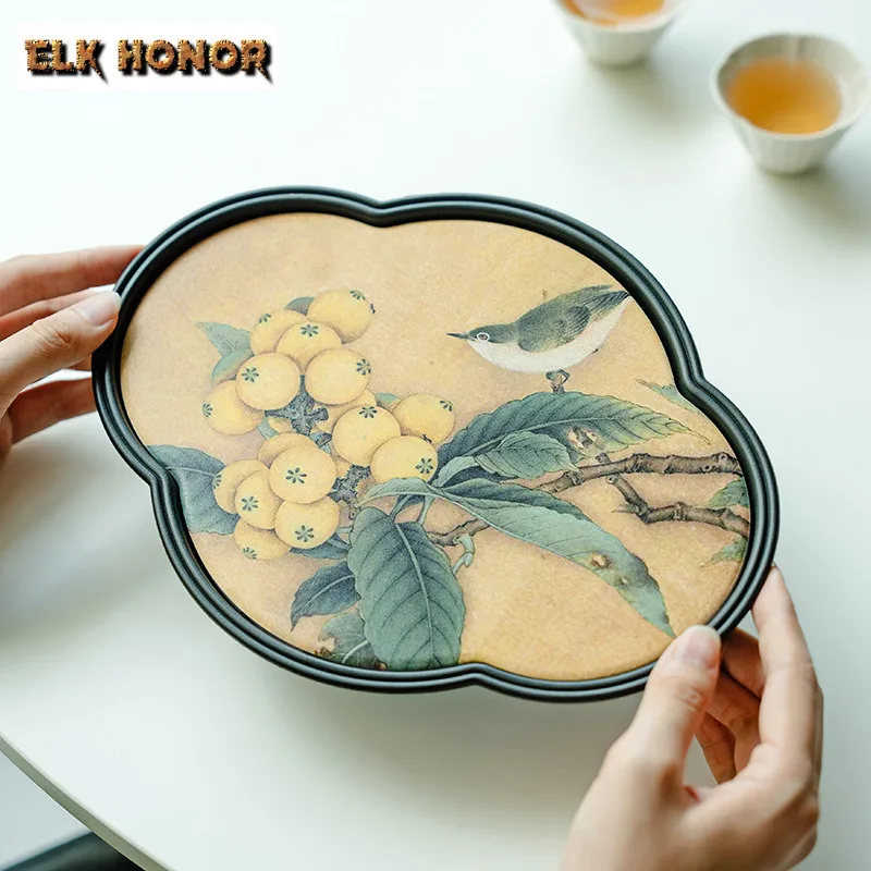 Creative Water Absorbing Tea Tray Zen Japanese Cuisine Table Coffee Storage Board Organizers Desk Dishes for Serving Tea Items
