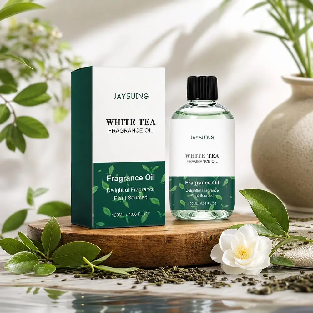 White Tea Aromatherapy Oil Fresh Clean Home Fragrance for Diffuser Wardrobe Drawer Bedroom Office Long Lasting Scent