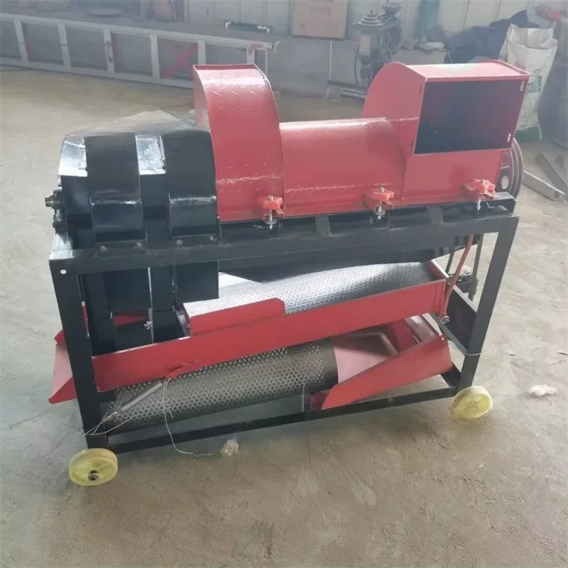 2025 Piccola trebbiatrice multifunzionale, separatore di cereali di mais e grano, macchine per la lavorazione dei semi antivento