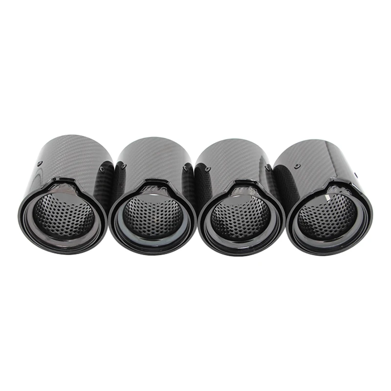 For BMW M2 F87 M3 F80 M4 F82 F83 Exhaust Pipe Tip Upgrade Touring MP erformance Parts Carbon Fiber Black Plated Muffler Tip
