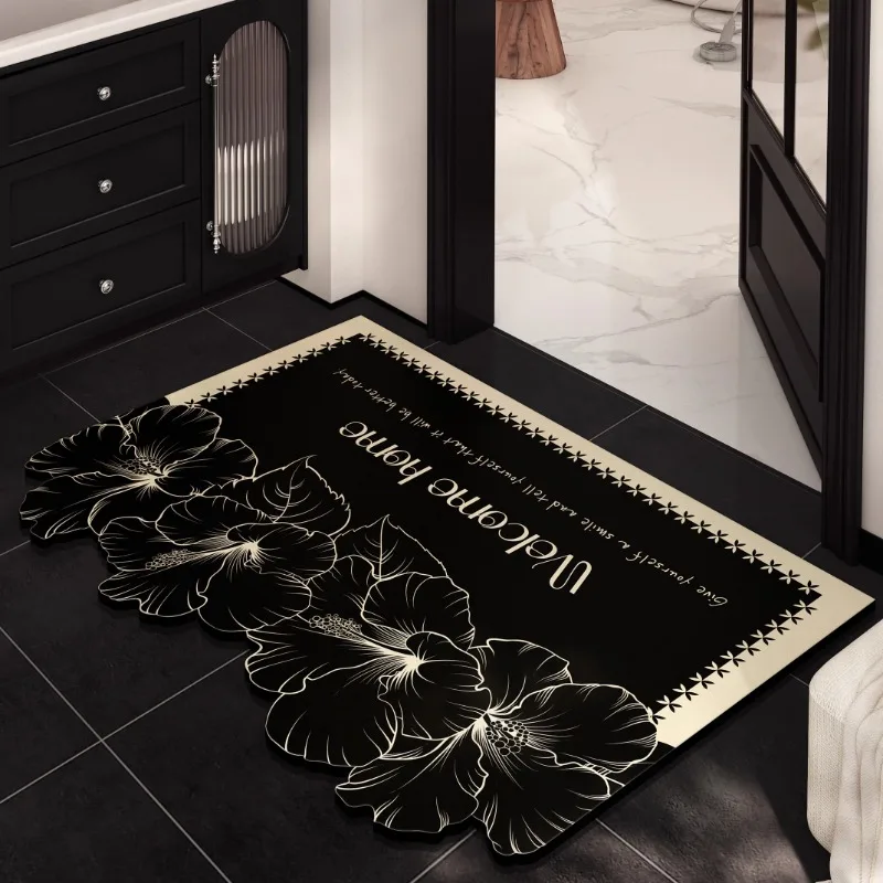 New bathroom floor mat Soft diatom mud Non-slip absorbent foot mat Toilet bathroom special can be cut and customized mat