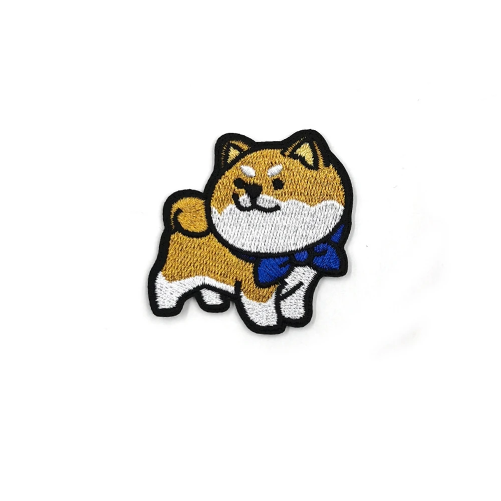 

Animal Cute Iron On for Clothes Corgi Dachshund Corgi Badges Patches Sewing Fabric Dog Pattern Appliques Clothes Embroidery