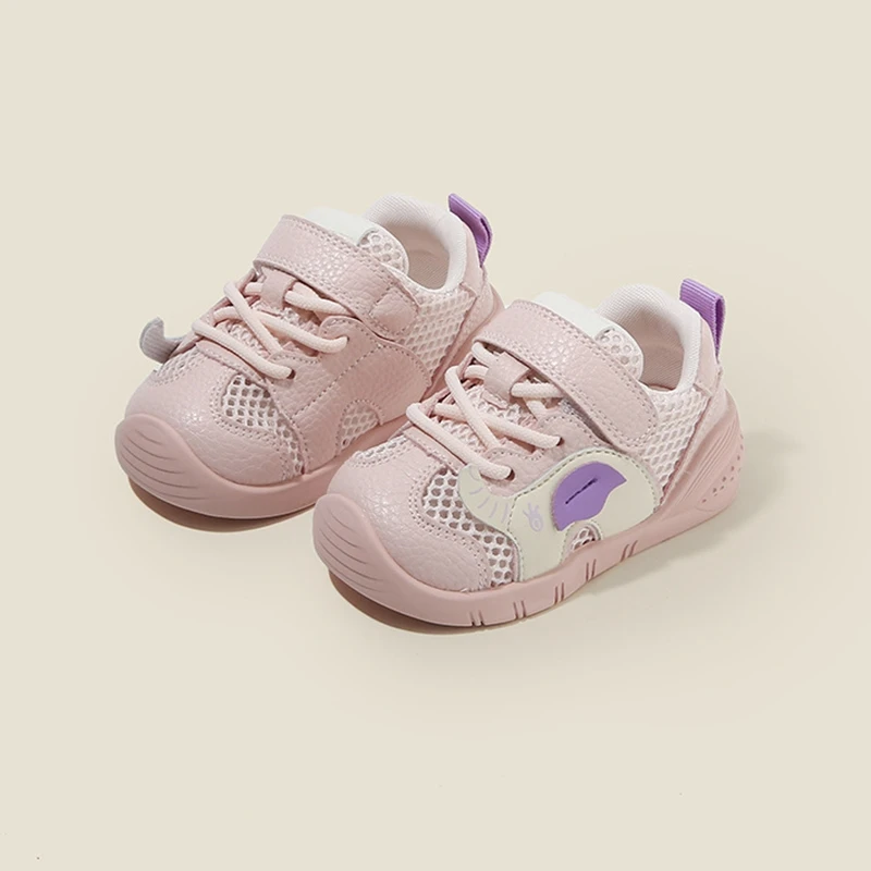 2025 nieuwe mesh sportschoenen voor peutermeisjes ademende sneakers schoenen voor kinderen jongens roze kaki casual lente schoenen voor baby