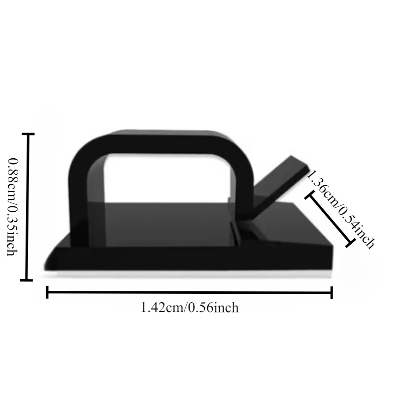 Car Mounted Cable Harness Fixing Clip Self Adhesive Without Punch Storage Recorder Wiring Data Line LED Light Strip Clips