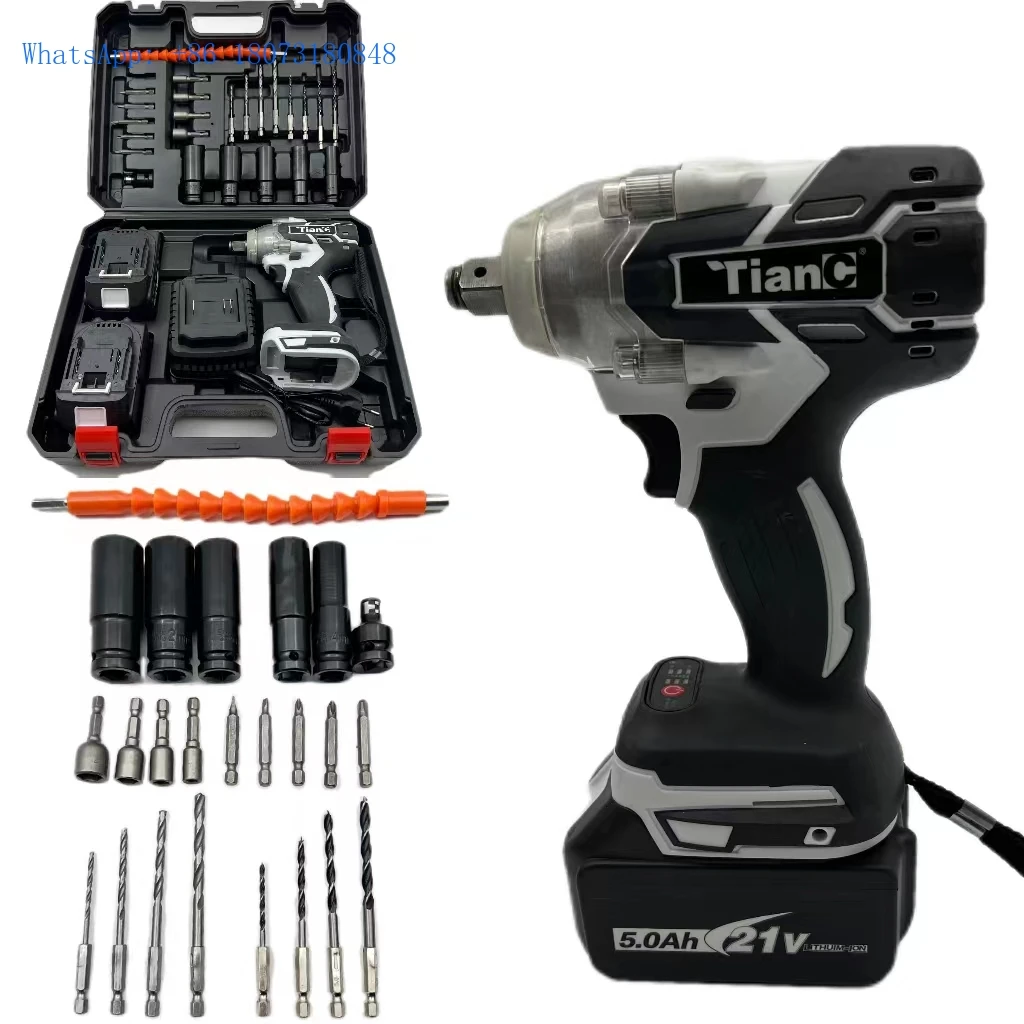 

Hot selling 21V high torque 1/2 cordless electric brushless impact power wrench