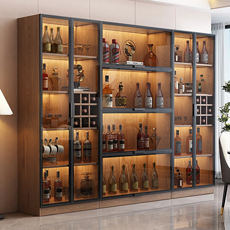 Buffet Cabinets For Living Room Outdoor Bar Station For Cocktail Accessories Nightclub Furniture Clearance Metal Cabinet Storage