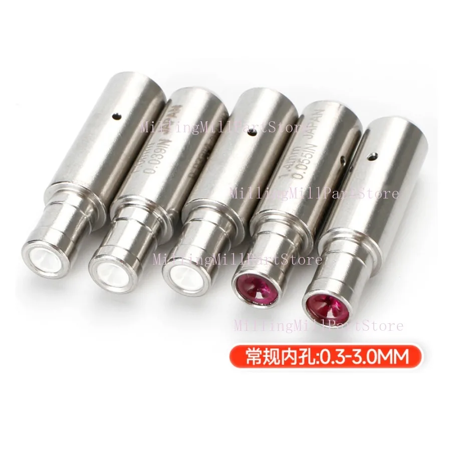 Tube d'électrode de forage EDM, Guide de tuyau rubis/céramique 6*8*30mm pour Machine à trous de perçage WEDM Z140, diamètre de guidage 0.3 à 3.0MM, 1 pièce